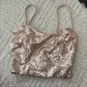 Sparkling crop top